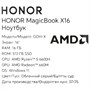 16" Ноутбук HONOR MagicBook X16 AMD 2025 серый 5633161