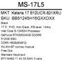 17.3" Ноутбук MSI Katana GF76 B12UCR-821XRU черный 5435804