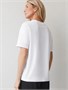 Футболка с принтом свободная эластичная из премиального хлопка D49.136