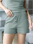 Шорты из фактурного трикотажа в рубчик D48.007