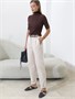 Водолазка из фактурного трикотажа в рубчик D49.108
