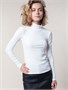 Водолазка из трикотажа в широкий рубчик D49.039