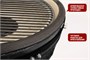 Керамический гриль-барбекю CFG CHEF, 61 см/24 дюйма (черный) 628068687