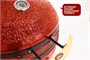 Керамический гриль-барбекю красный 24 дюйма / 61 см CFG CHEF в комплекте с модулем для гриля со столиками 631940110