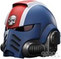 Фигурка JoyToy. Space Marine 2: Ultramarines Lieutenant Titus' MKX Helmet & Display Stand 756571