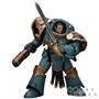 Фигурка JoyToy. Warhammer 30,000: Sons of Horus Tartaros Terminator Squad Sergeant with Volkite Charger and Power Sword 148200