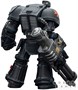 Фигурка JoyToy. Warhammer 40,000: Black Templars Terminator 3 with Power Fist and Assault Cannon 756575