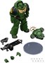 Фигурка JoyToy. Space Marine 2: Game Edition Salamanders Heavy Intercessor with Heavy Bolt Rifle and Bolt Pistol 756579
