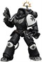 Фигурка JoyToy. Space Marine 2: Game Edition Black Templars Heavy Intercessor with Heavy Bolt Rifle and Bolt Pistol 756586