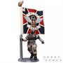 Фигурка JoyToy. Warhammer 40,000: Astra Militarum Veteran with Regimental Standard 135939