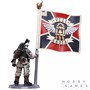Фигурка JoyToy. Warhammer 40,000: Astra Militarum Veteran with Regimental Standard 135939