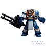Фигурка JoyToy. Warhammer 30,000: Ultramarines Cataphractii Terminator Squad Terminator with Reaper Autocannon 153980