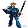 Фигурка JoyToy. Warhammer 30,000: Ultramarines MK VI Tactical Squad Sergeant with Plasma Pistol and Power Sword 153979