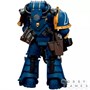 Фигурка JoyToy. Warhammer 30,000: Ultramarines Legion MKIII Tactical Support Squad Legionary with Heavy Bolter 153974