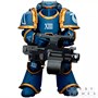 Фигурка JoyToy. Warhammer 30,000: Ultramarines Legion MKIII Tactical Support Squad Legionary with Heavy Bolter 153974