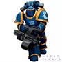 Фигурка JoyToy. Warhammer 30,000: Ultramarines Legion MKIII Tactical Support Squad Legionary with Heavy Bolter 153974