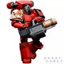 Фигурка JoyToy. Warhammer 30,000: Blood Angels Angel's Tears Squad Erelim with Grenade Launcher 153962