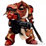 Фигурка JoyToy. Warhammer 30,000: Blood Angels Crimson Paladins Squad Crimson Paladin with Iliastus Assault Cannon 153960