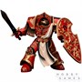 Фигурка JoyToy. Warhammer 30,000: Blood Angels Crimson Paladins Squad Crimson Paladin with Iliastus Assault Cannon 153960