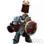 Фигурка JoyToy. Warhammer 30,000: Space Wolves Legion Praetor with Power Axe and Combat Shield 153957