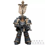 Фигурка JoyToy. Warhammer 30,000: Space Wolves Grey Slayer Pack Grey Slayer With Legion Vexilla 148220