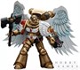 Фигурка JoyToy. Warhammer 40,000: Blood Angels Sanguinary Guard with Encarmine Axe 148215