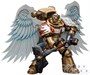 Фигурка JoyToy. Warhammer 40,000: Blood Angels Sanguinary Guard with Encarmine Axe 148215