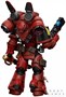 Фигурка JoyToy. Warhammer 40,000: Blood Angels Jump Pack Intercessors Sergeant with Plasma Pistol 148210