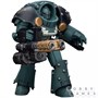 Фигурка JoyToy. Warhammer 30,000: Sons of Horus Tartaros Terminator Squad Terminator with Heavy Flamer and Chainfist 148197