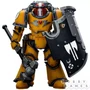 Фигурка JoyToy. Warhammer 30,000: Imperial Fists. Legion MkIII Breacher Squad Sergeant with Thunder Hammer 138625