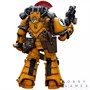 Фигурка JoyToy. Warhammer 30,000: Imperial Fists. Legion MkIII Tactical Squad Sergeant with Power Sword 138617