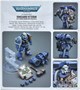 Фигурка JoyToy. Warhammer 40,000: Ultramarines Vanguard Veteran with Thunder Hammer and Storm Shield 135929