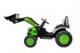 Детский электромобиль трактор с ковшом и пультом управления (зеленый, 2WD, EVA) - HL389-LUX-GREEN HL389-LUX-GREEN
