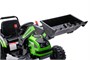 Детский электромобиль трактор с ковшом и прицепом (зеленый, 2WD, EVA) - HL389-LUX-GREEN-TRAILER HL389-LUX-GREEN-TRAILER