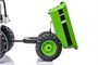 Детский электромобиль трактор с ковшом и прицепом (зеленый, 2WD, EVA) - HL389-LUX-GREEN-TRAILER HL389-LUX-GREEN-TRAILER