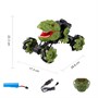 Радиоуправляемая зеленая машина-динозавр T-rex (дрифт колеса, пар) - 11810-GREEN 11810-GREEN