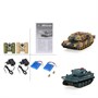 Радиоуправляемый танковый бой Huan QI Tiger vs Leopard 1:28 2.4G - 508C HQ-508C