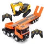 Радиоуправляемый грузовик трейлер с экскаватором HUINA 1:24 - HN1319 HN1319