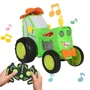 Радиоуправляемый зеленый трактор (трюки, музыка, акб) - 2101-A-GREEN 2101-A-GREEN