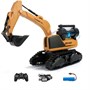 Радиоуправляемый экскаватор Le Neng Toys (эмуляция гидравлического привода, акб, звук) - LNT-F2 LNT-F2