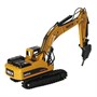 Металлический экскаватор с отбойным молотом Hui Na Toys масштаб 1:50 - HN1711 HN1711