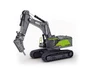 Металлический экскаватор с отбойным молотом HUI NA TOYS масштаб 1:50 - HN1723-GREEN HN1723-GREEN