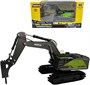Металлический экскаватор с отбойным молотом HUI NA TOYS масштаб 1:50 - HN1723-GREEN HN1723-GREEN