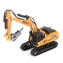 Металлический экскаватор с отбойным молотом HUI NA TOYS масштаб 1:60 - HN1811 HN1811