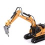 Металлический экскаватор с отбойным молотом HUI NA TOYS масштаб 1:60 - HN1811 HN1811