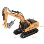 Металлический экскаватор с отбойным молотом HUI NA TOYS масштаб 1:60 - HN1811 HN1811