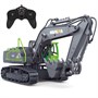 Радиоуправляемый экскаватор HUI NA TOYS масштаб 1:18 2.4G - HN1558-GREEN HN1558-GREEN