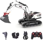 Радиоуправляемый экскаватор белый HUI NA TOYS масштаб 1:14 2.4G - HN1594-WHITE HN1594-WHITE