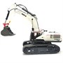Радиоуправляемый экскаватор белый HUI NA TOYS масштаб 1:14 2.4G - HN1594-WHITE HN1594-WHITE