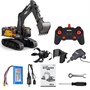 Радиоуправляемый экскаватор серый HUI NA TOYS масштаб 1:14 2.4G - HN1594-GREY HN1594-GREY